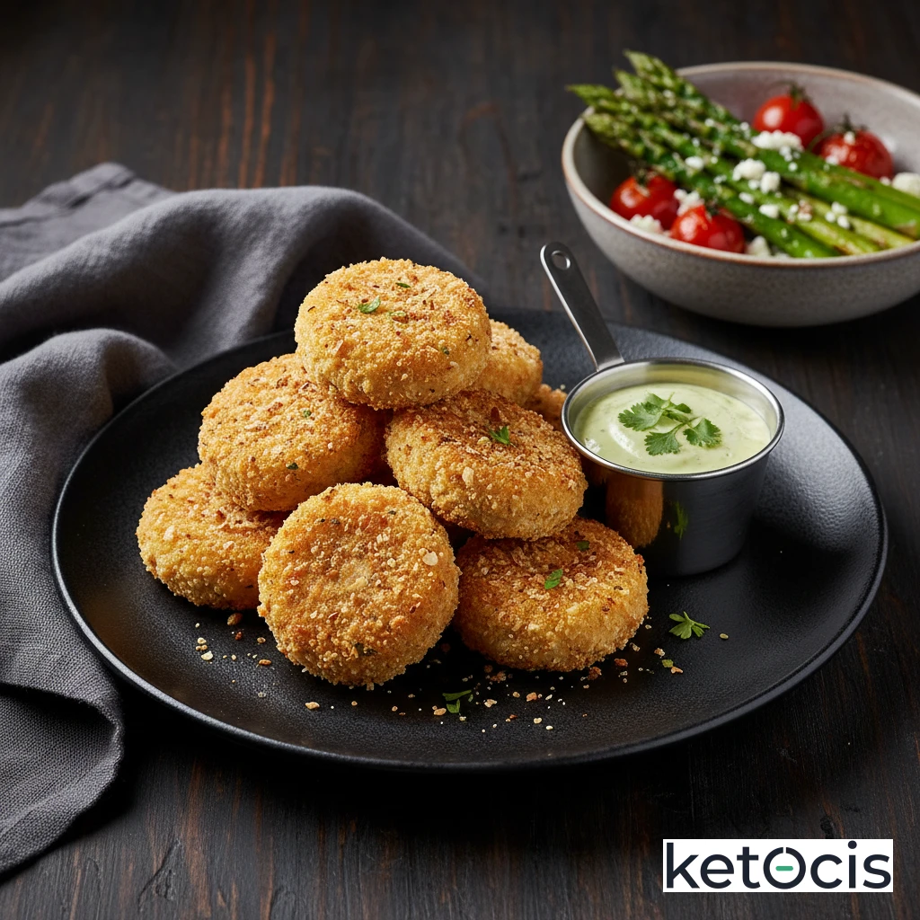 Nuggets de Pollo Keto Caseros en Freidora de Aire