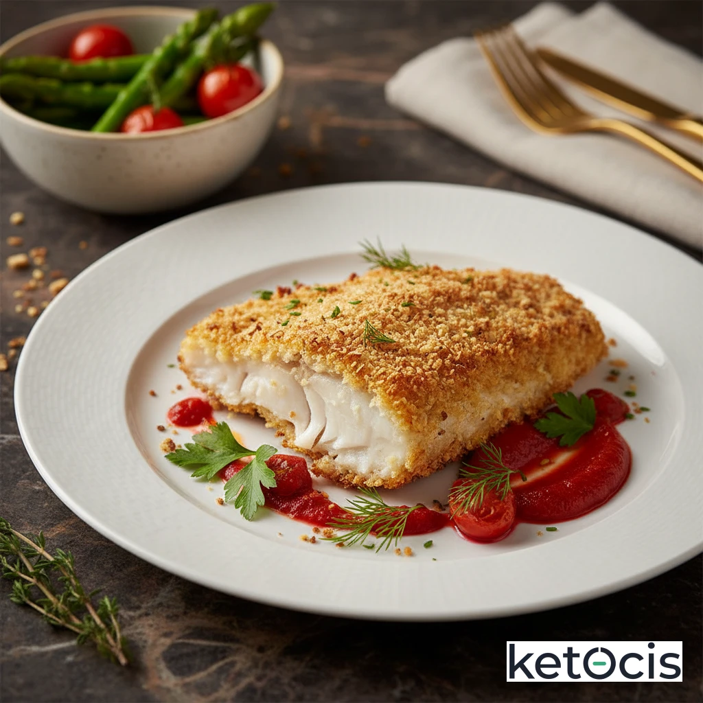 Filete de Pescado Keto Empanizado al Horno
