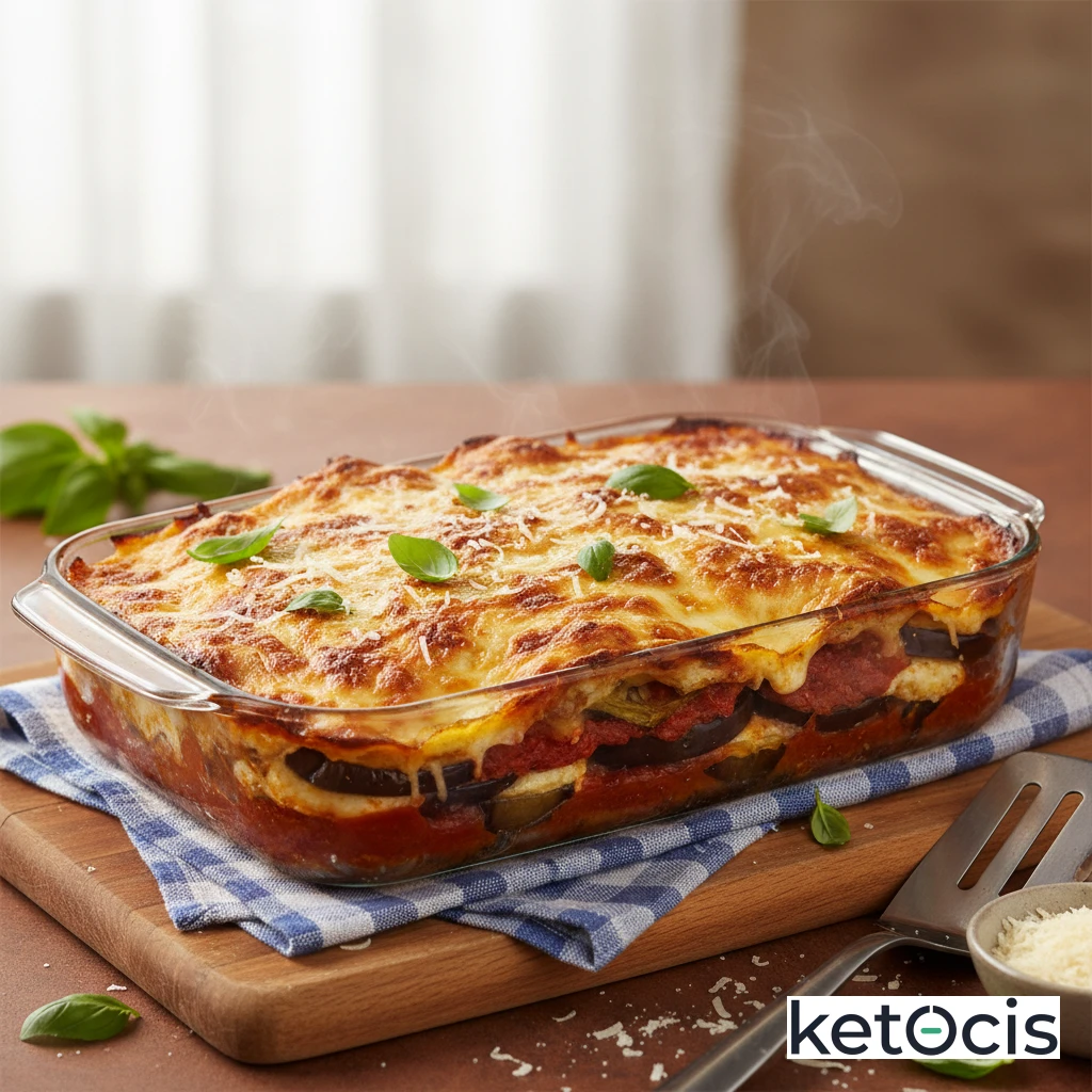 Berenjenas Keto a la Parmesana al Horno