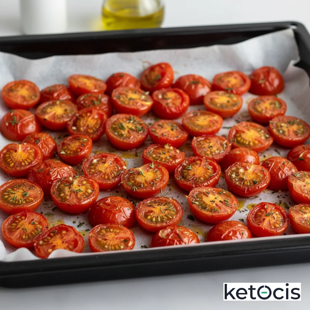 Tomates Keto Asados al Horno con Hierbas Provenzales