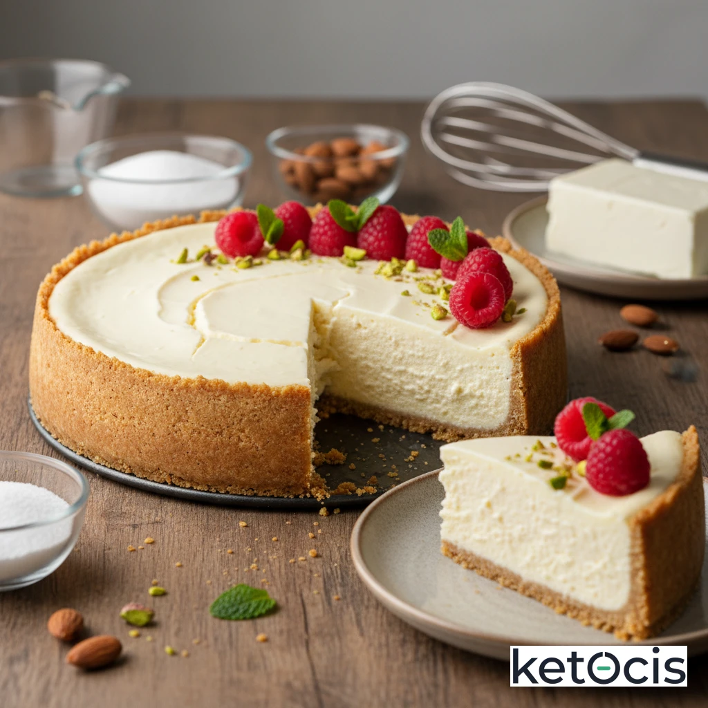 Cheesecake Keto Clásico (Tarta de Queso sin Azúcar)