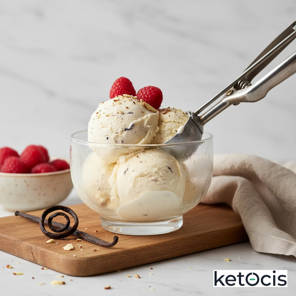 Helado Keto de Vainilla Casero sin Máquina