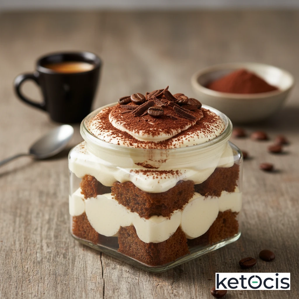Tiramisú Keto Italiano Rápido y Fácil