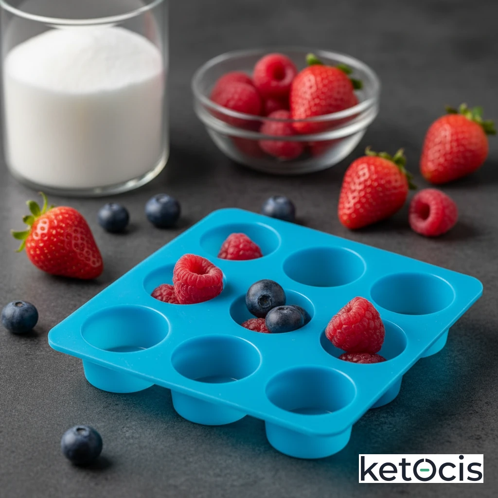 Gomitas Keto Caseras de Frutos Rojos sin Azúcar