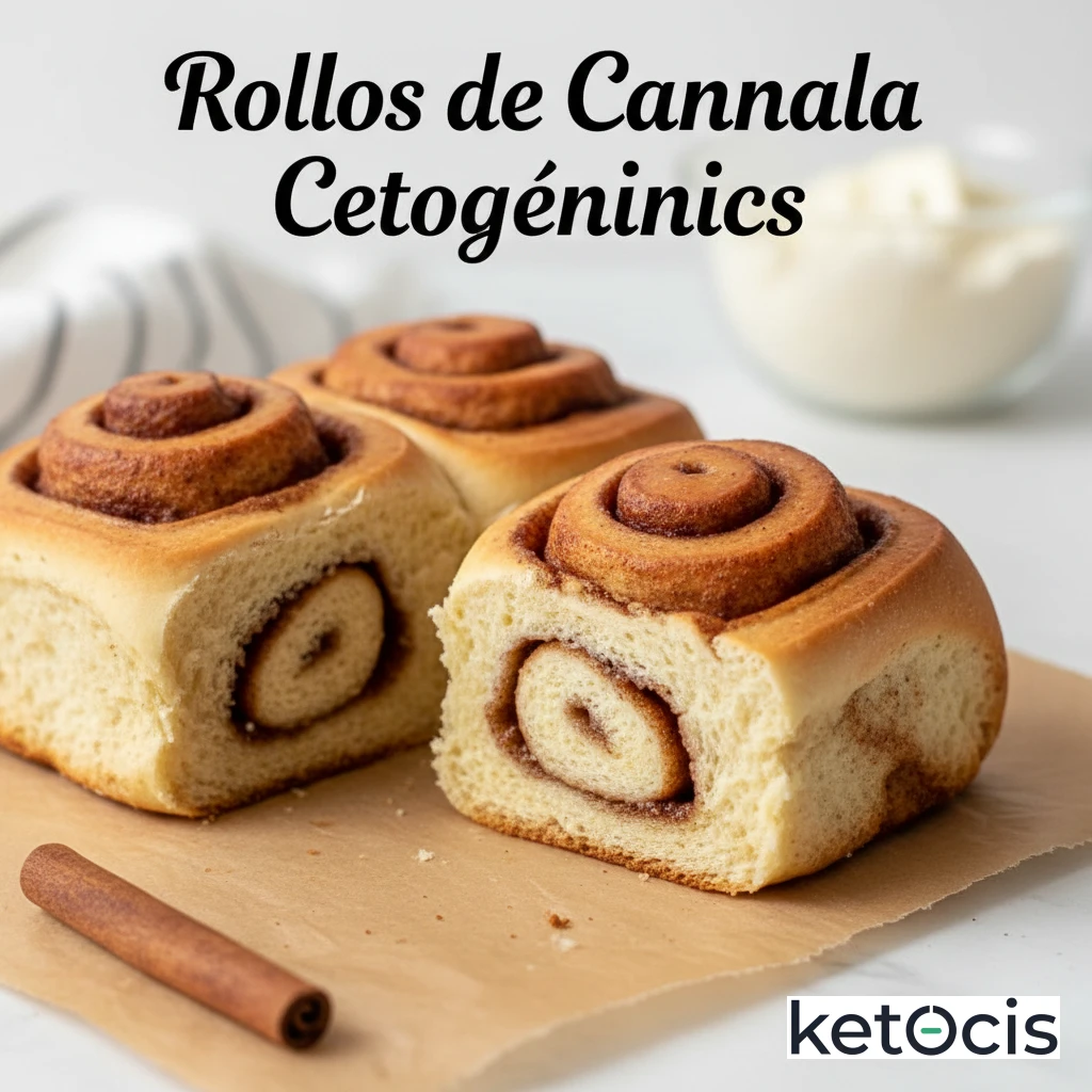 Rollos de Canela Cetogénicos (Keto Cinnamon Rolls)