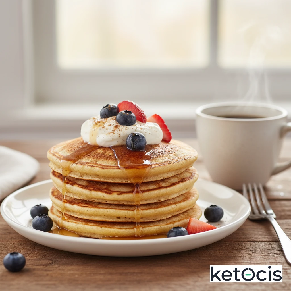 Panqueques Cetogénicos de Queso Crema (Cream Cheese Pancakes)