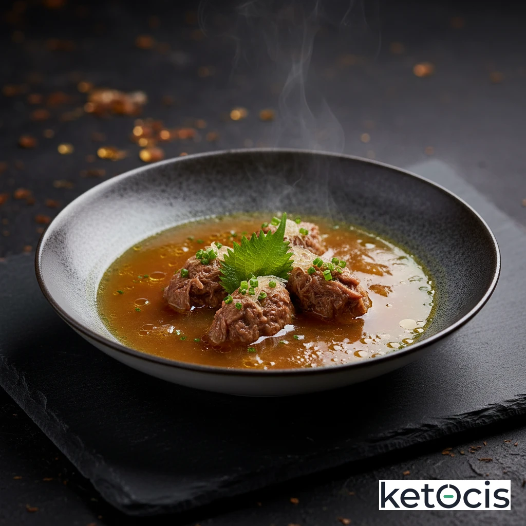 Caldo de Huesos Cetogénico Rico en Colágeno (Res y Pollo)