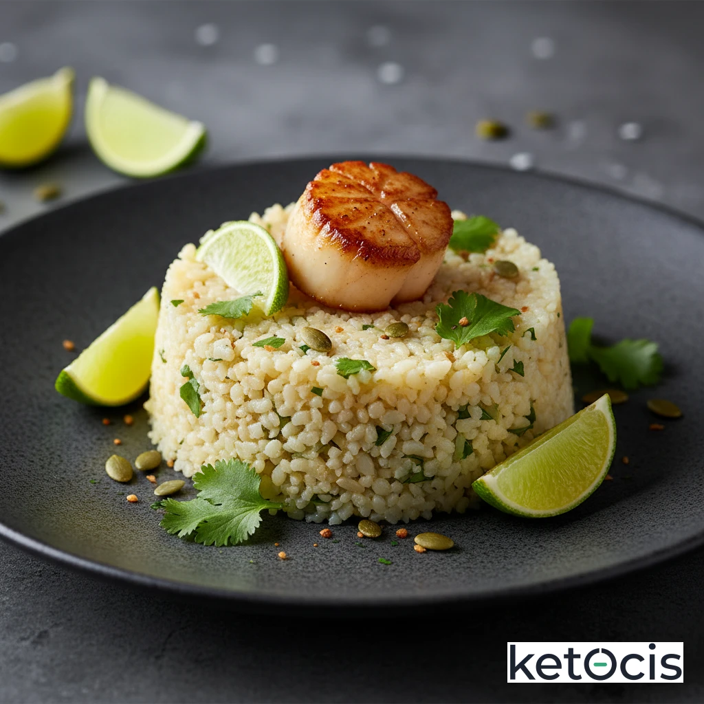 Arroz Keto de Coliflor al Cilantro y Limón