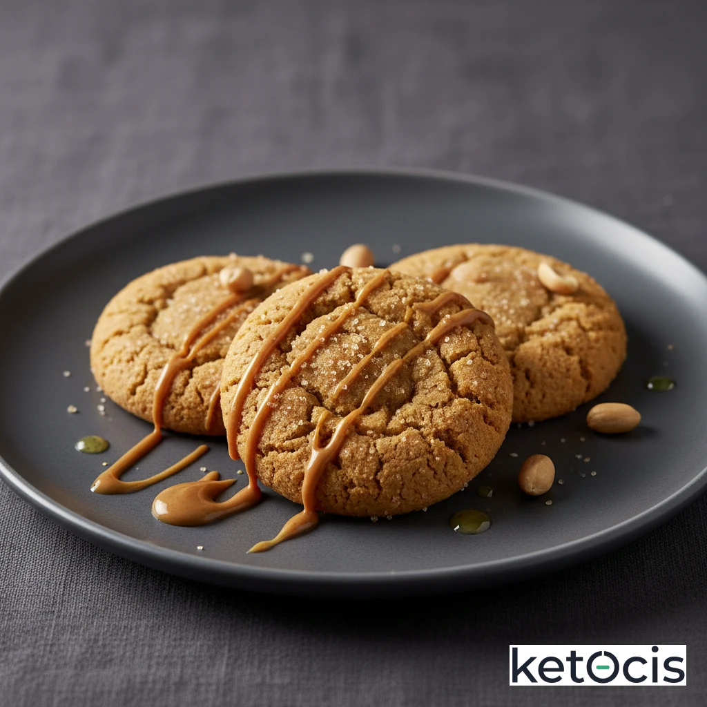 Galletas Cetogénicas de Crema de Cacahuete sin Harina