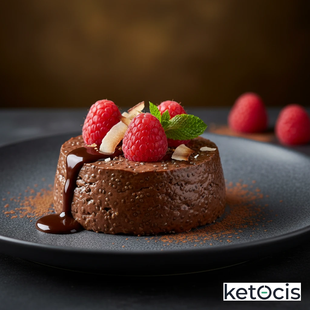 Budín Keto de Semillas de Chía con Sabor a Chocolate