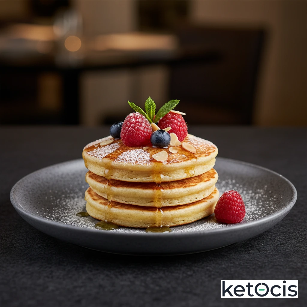 Tortitas Cetogénicas (Pancakes Keto) de Harina de Coco