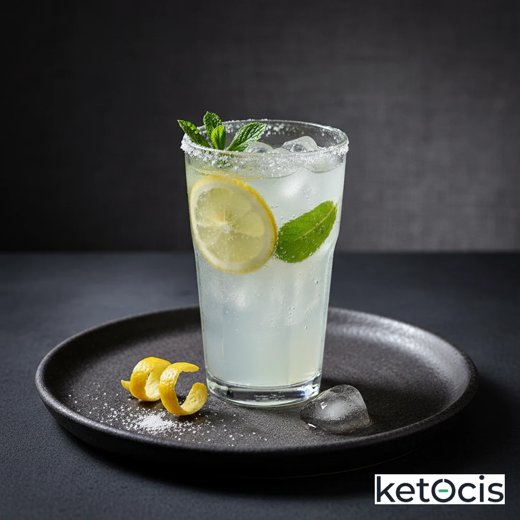 Limonada Keto Refrescante Endulzada con Eritritol y Estevia