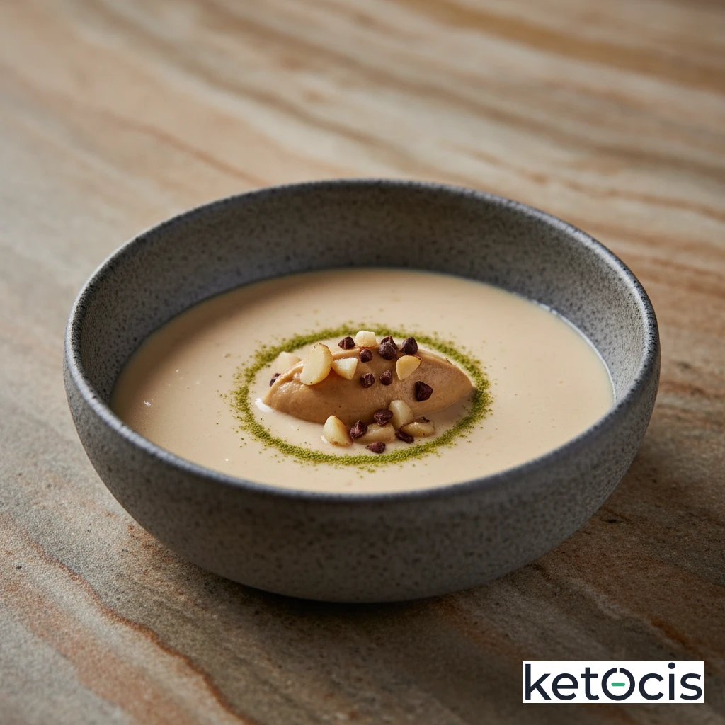 Smoothie Keto de Mantequilla de Almendras y Leche de Macadamia