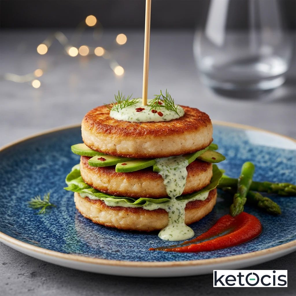 Hamburguesas Keto de Pescado Blanco Especiado