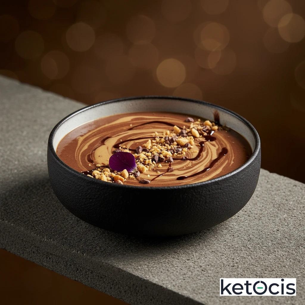Batido Cetogénico de Crema de Cacahuete y Cacao