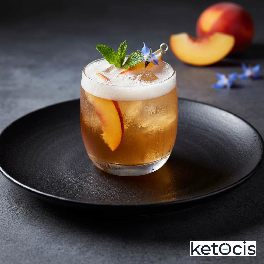 Té Cetogénico Helado de Melocotón Saborizado Naturalmente