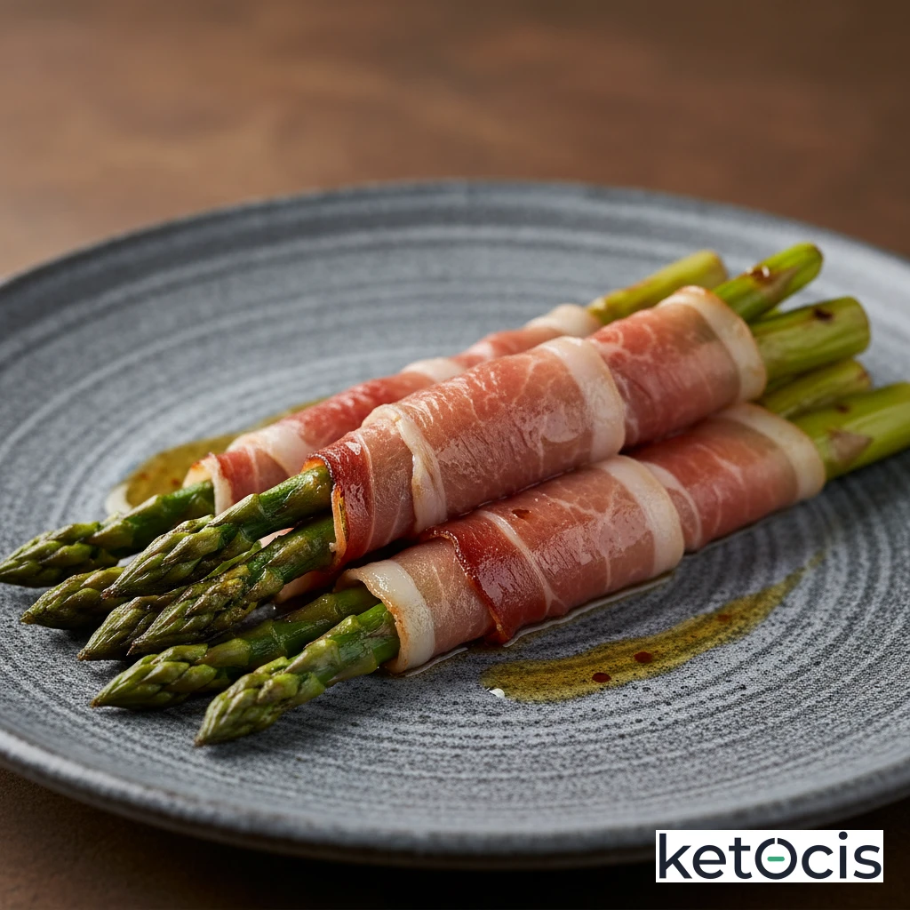 Espárragos Keto Envueltos en Jamón Ibérico a la Plancha