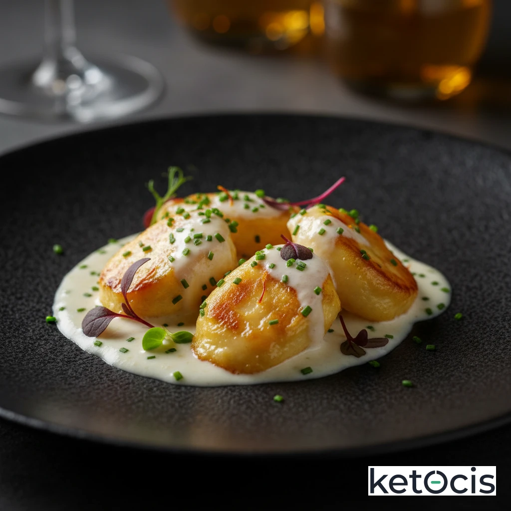 Falsos Ñoquis Cetogénicos de Queso Mozzarella y Yema de Huevo