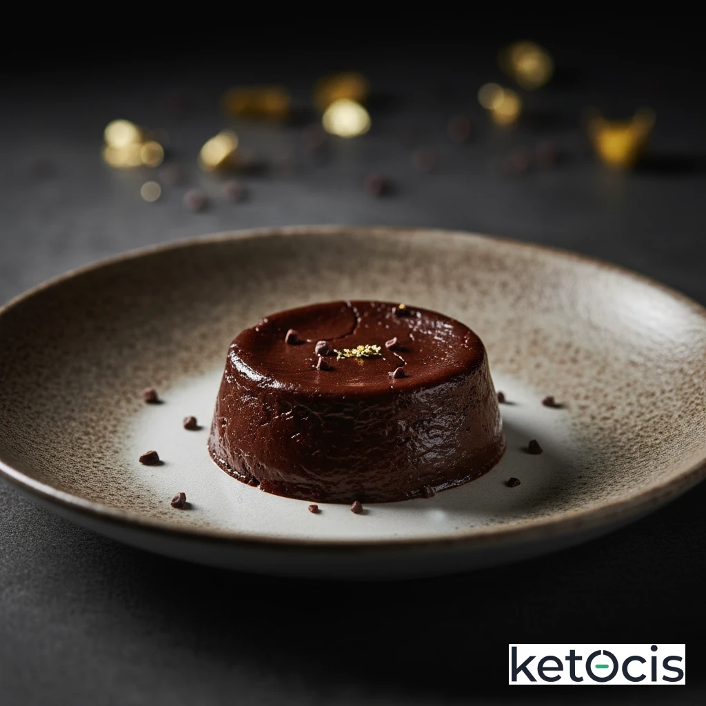 Natillas Cetogénicas de Chocolate Negro Intensas y Espesas