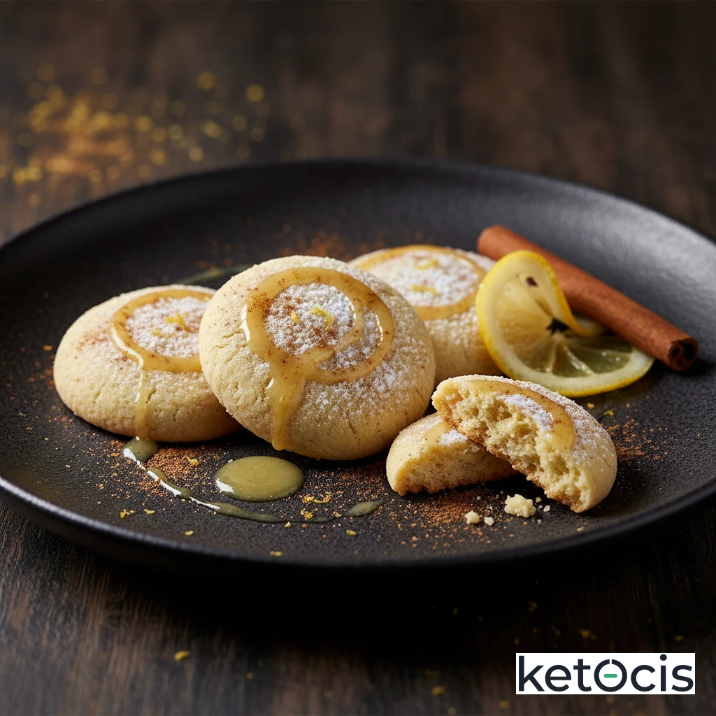 Mantecados Keto con Sabor a Limón y Canela Suaves
