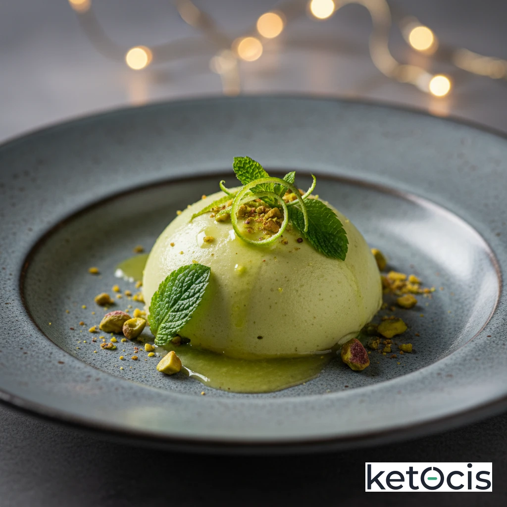 Pudín Cetogénico de Aguacate y Lima Estilo Key Lime Falso