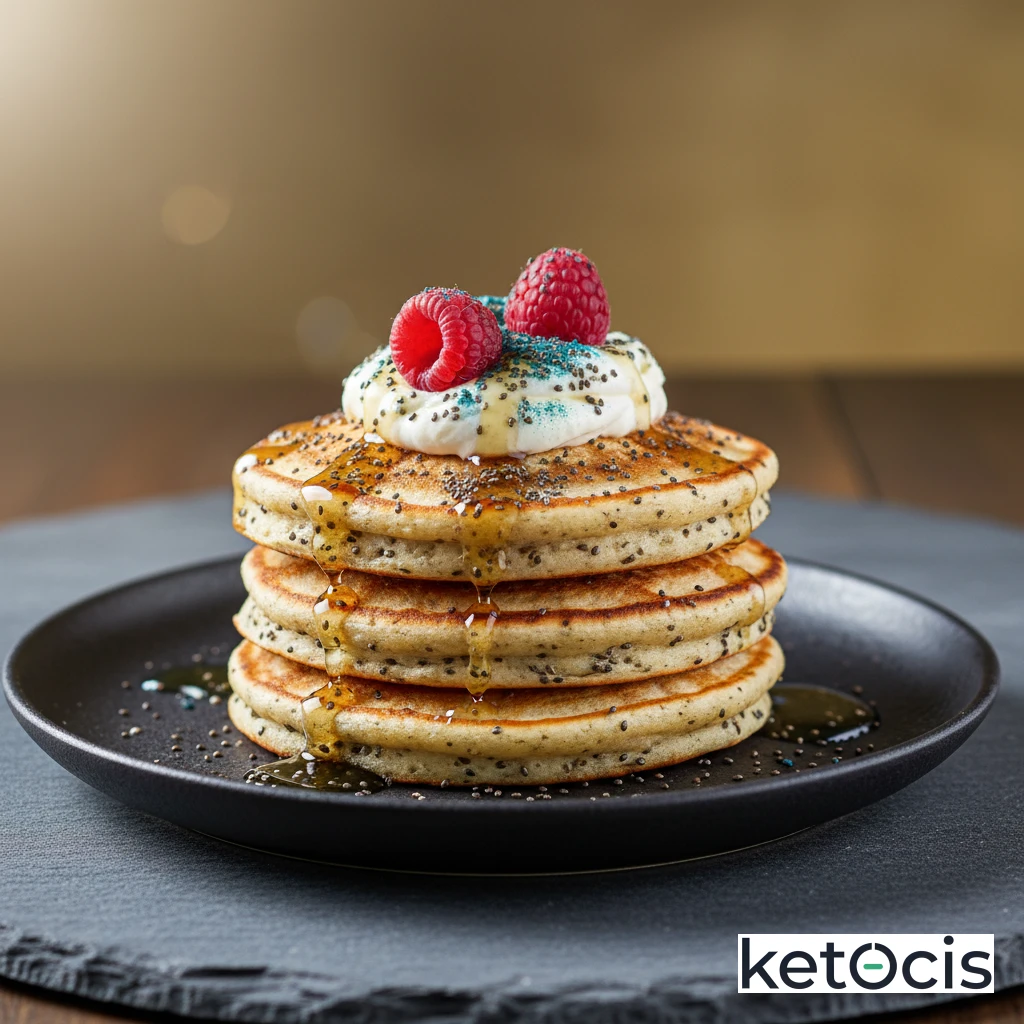 Tortitas Cetogénicas de Queso Crema y Semillas de Chía