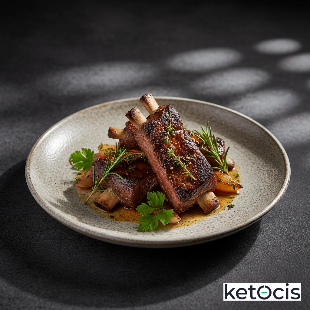 Costillas Keto de Ternera Asadas a las Finas Hierbas