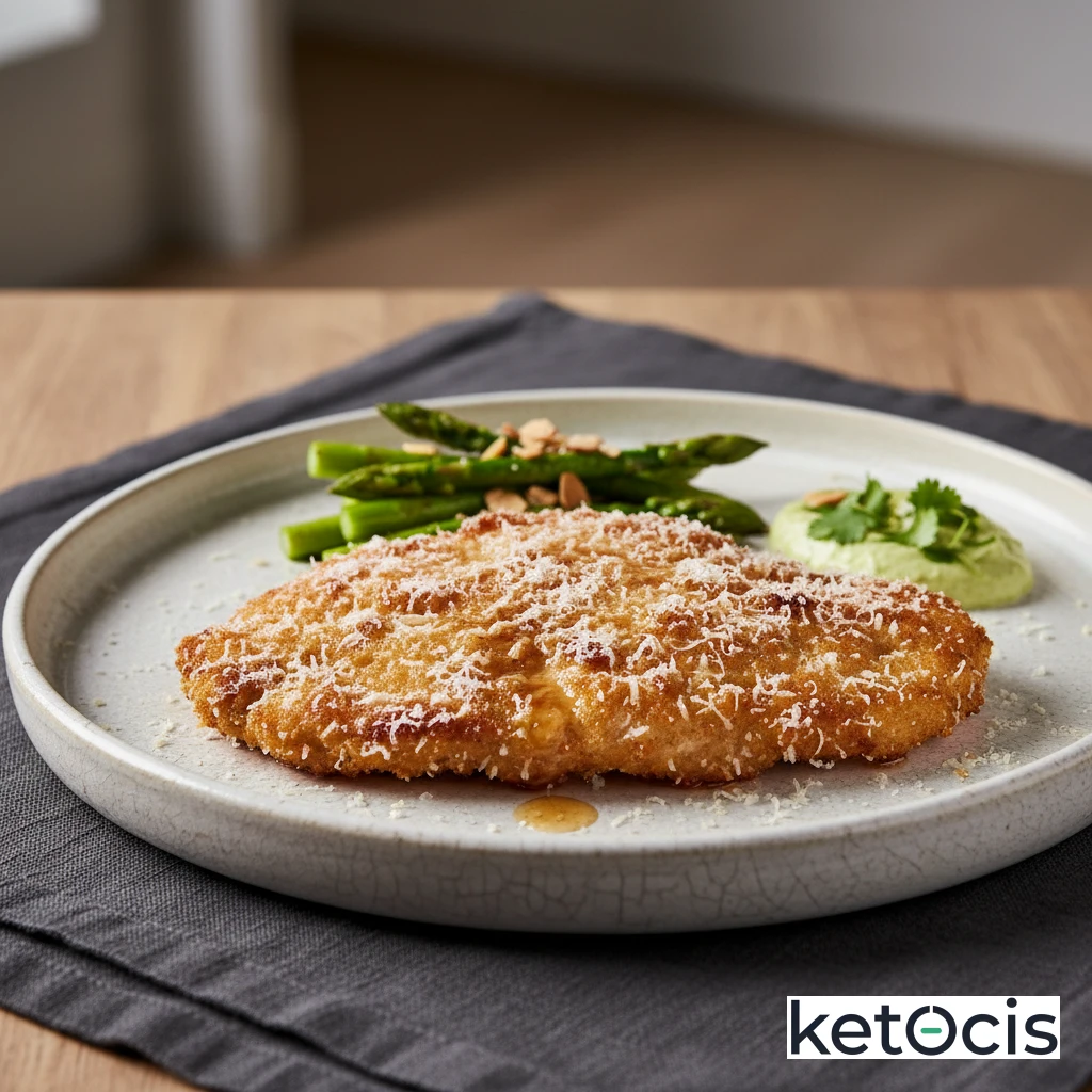 Milanesa Keto de Ternera Rebozada en Queso Parmesano Molido