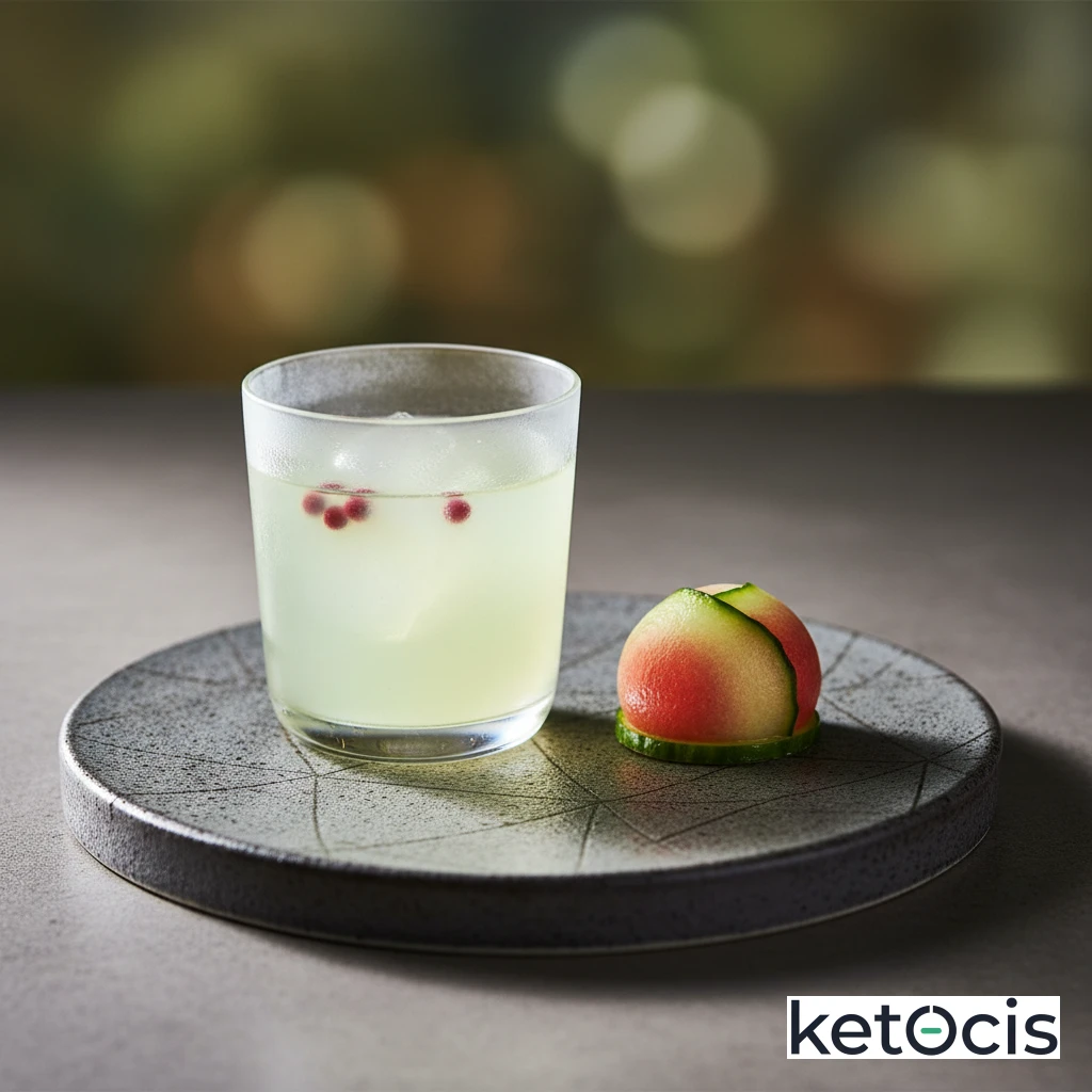 Bebida Refrescante de Melón de Agua Falso Hecho de Pepino