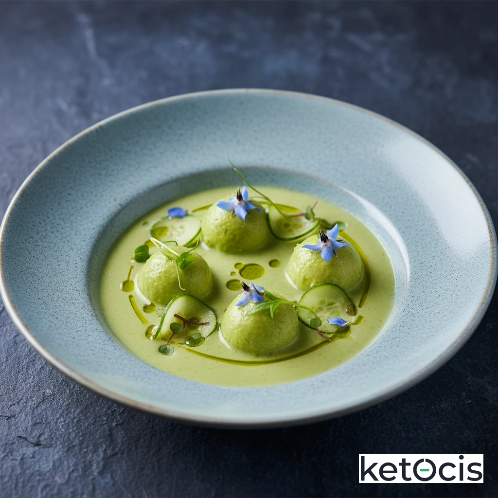 Crema Fría de Pepino y Aguacate Refrescante de Verano Ligera