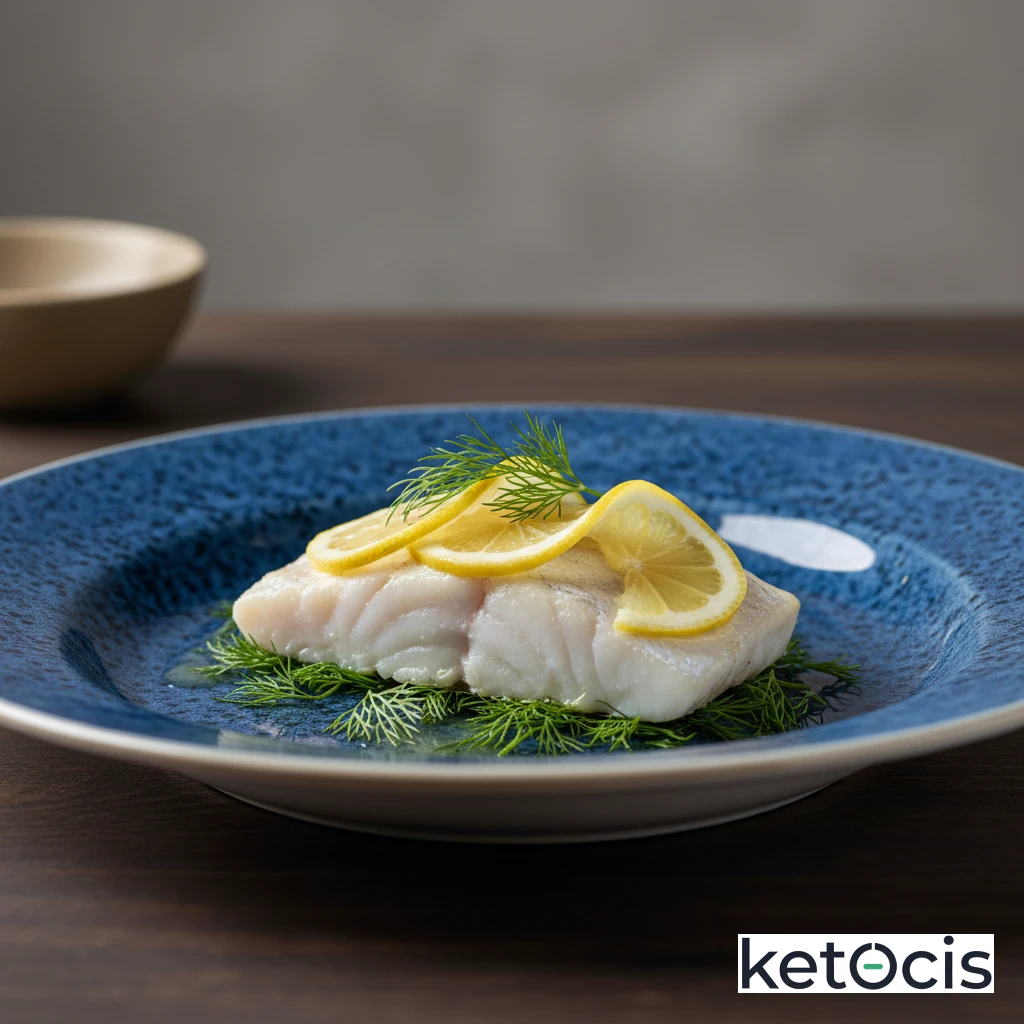 Filete de Merluza Fresca al Vapor con Eneldo y Limón Natural