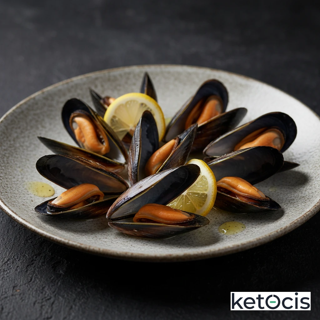 Mejillones al Vapor Abiertos al Natural con Limón Fresco Puro