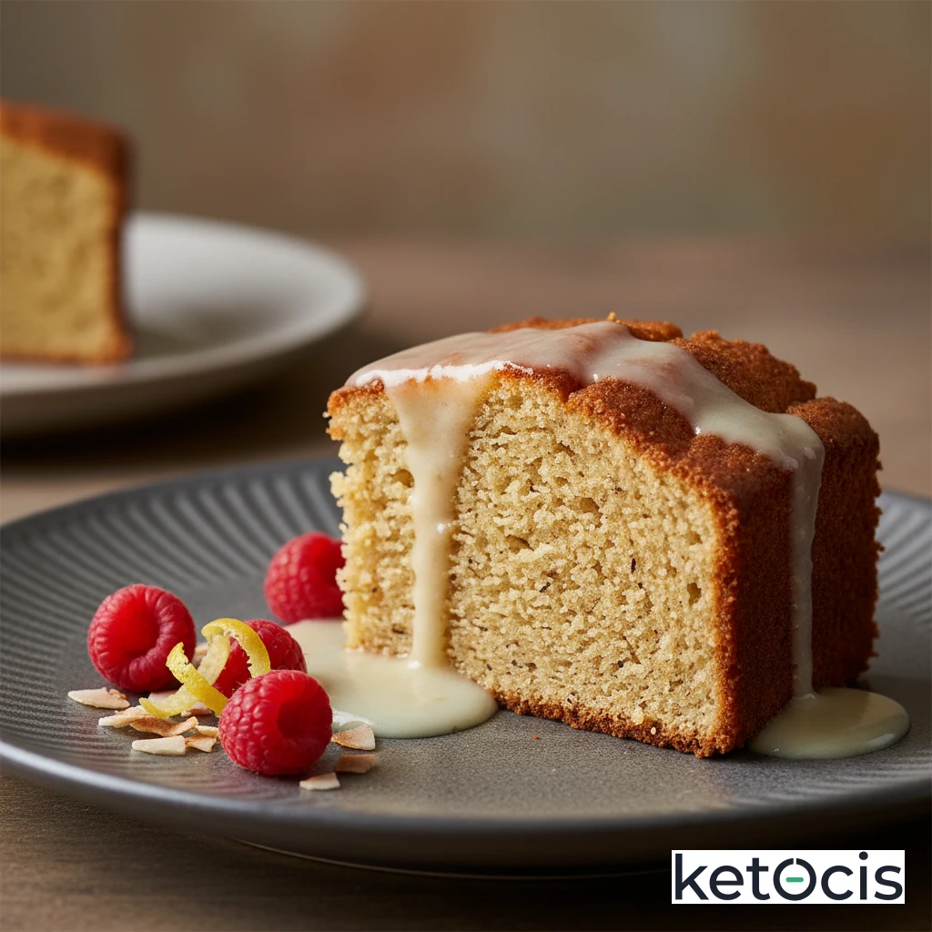 Bizcocho de Desayuno Keto Sabor Vainilla con Harina de Coco