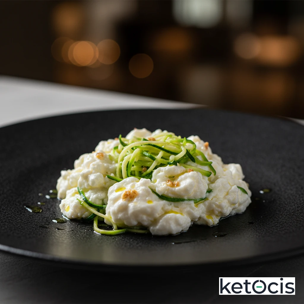 Revuelto Keto de Claras de Huevo con Calabacín Rallado Fino