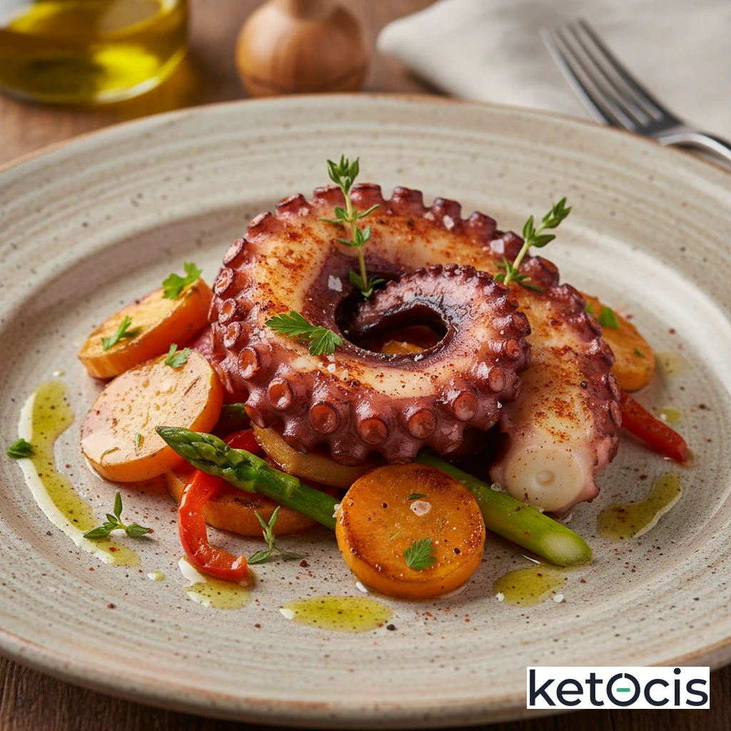 Pulpo Cetogénico a la Gallega Tradicional Sano Sin Patata Casero