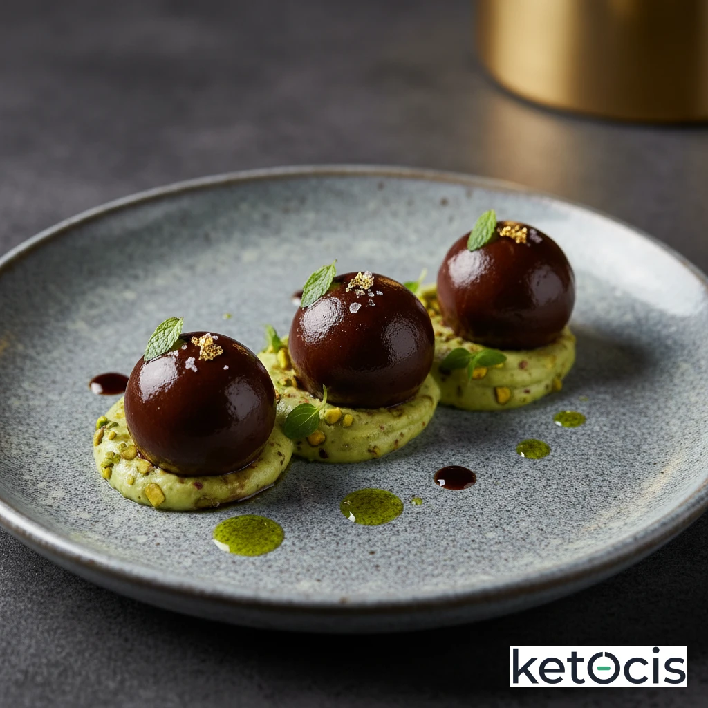 Trufas Cetogénicas de Chocolate Negro y Puré de Aguacate Falsas