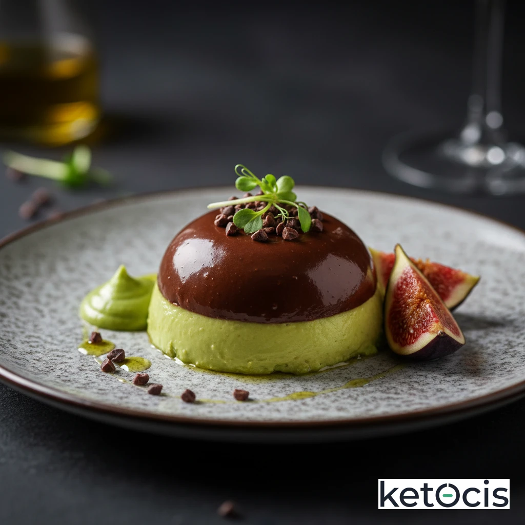Mousse de aguacate y chocolate negro sedosa y sana