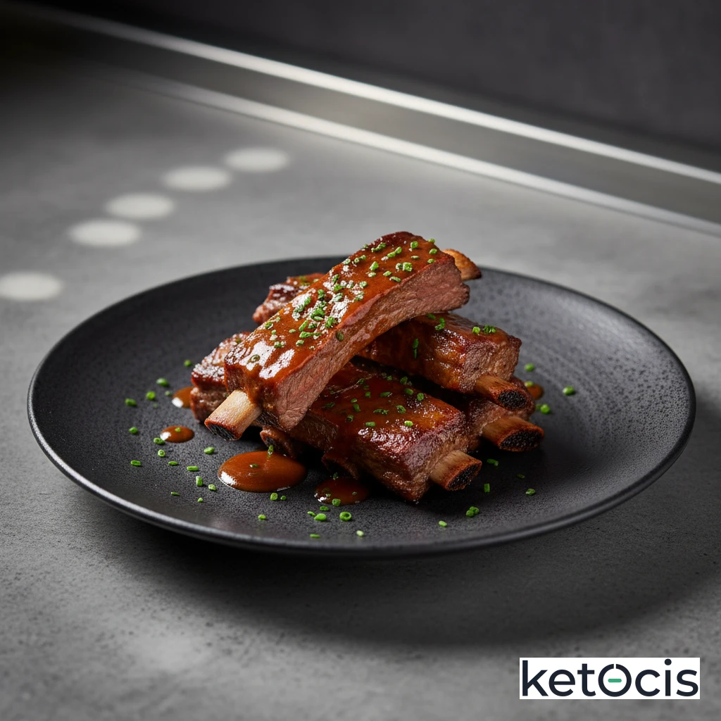 Costillas de res al horno a baja temperatura con pimentón