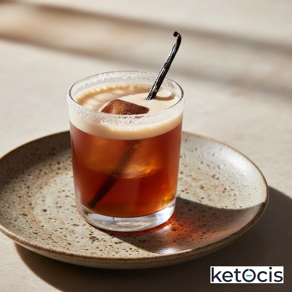 Té rooibos frío con infusión de vainilla natural