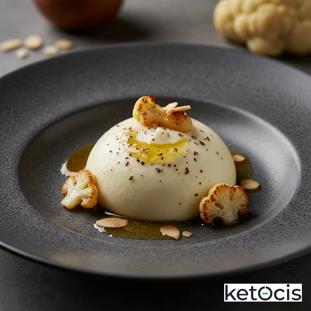 Puré de coliflor con nuez moscada y mantequilla pura