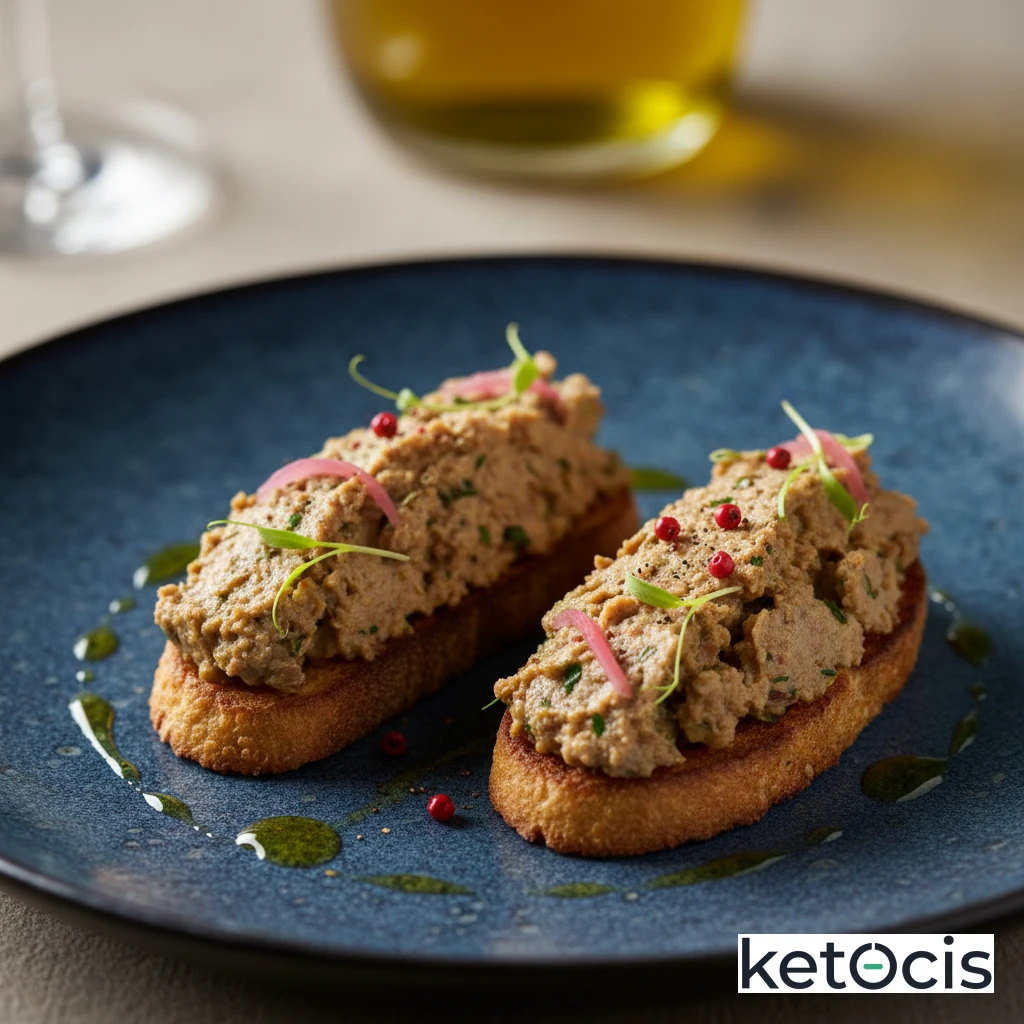 Tostadas de pan de lino con paté de sardinas casero