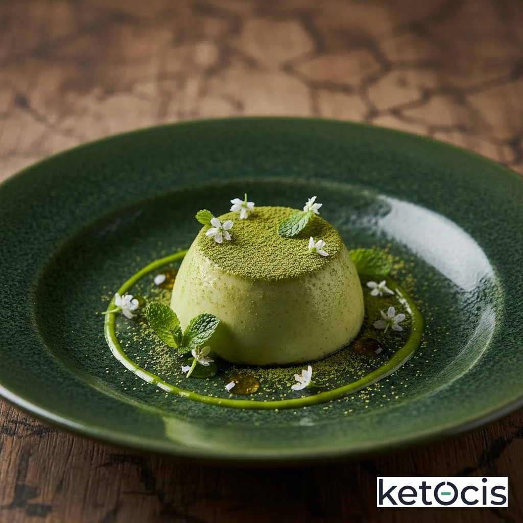 Infusión de té verde matcha antioxidante sin azúcar
