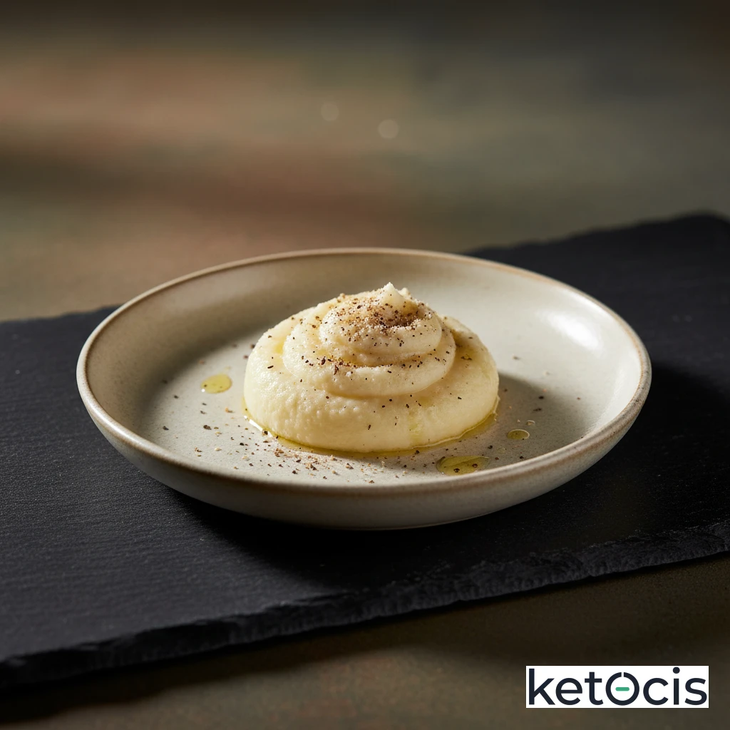 Puré de coliflor con nuez moscada rallada