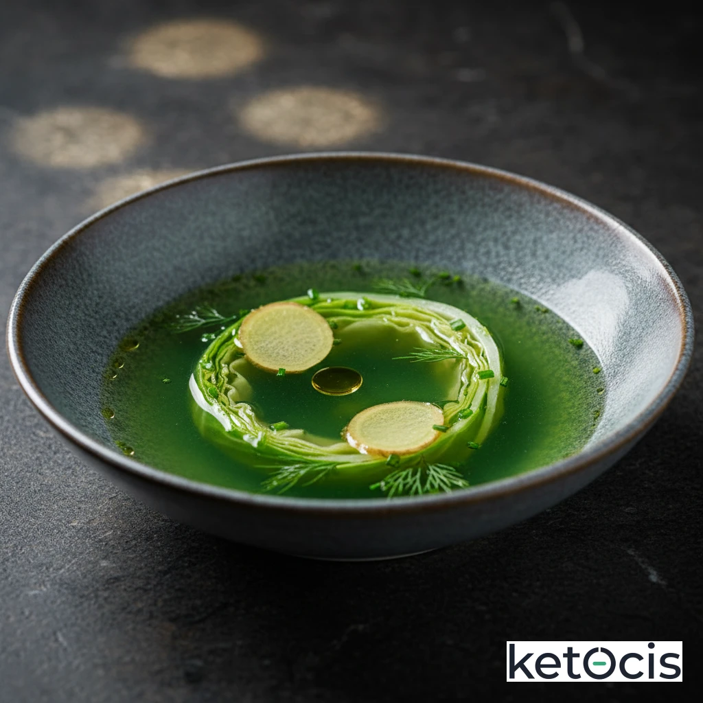 Caldo de repollo verde para ayuno intermitente