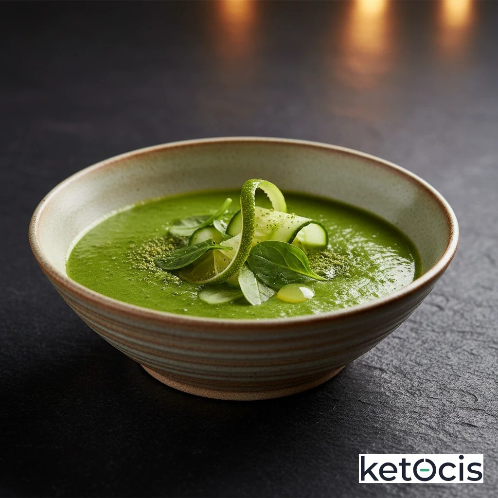 Batido verde de apio pepino espinaca y zumo de lima