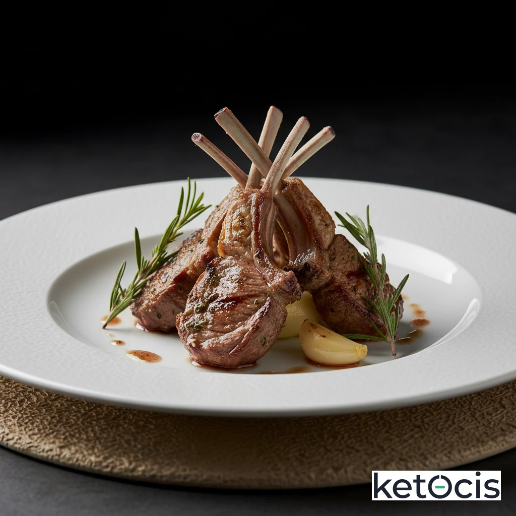 Chuletas de cordero lechal a la plancha con hierbas provenzales