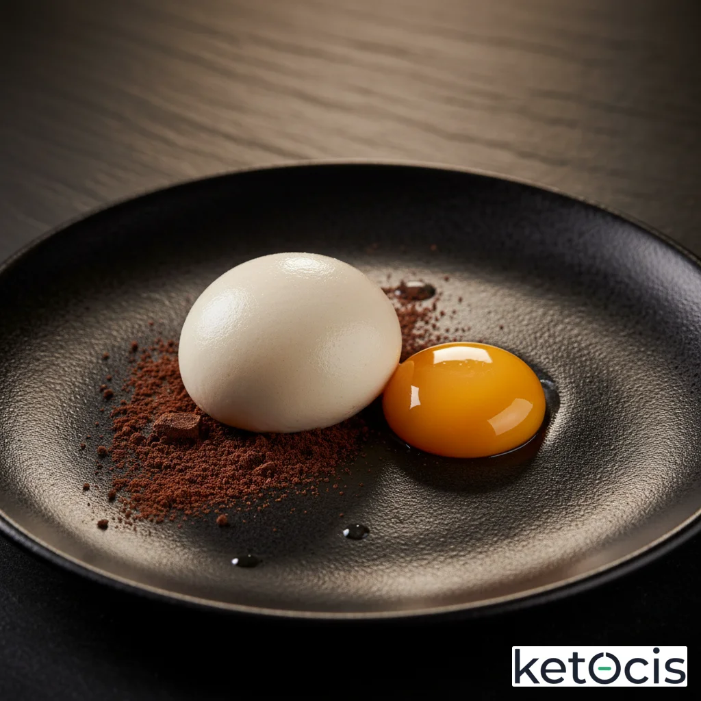 Batido de proteínas aislado sabor neutro con yema y cacao puro oscuro