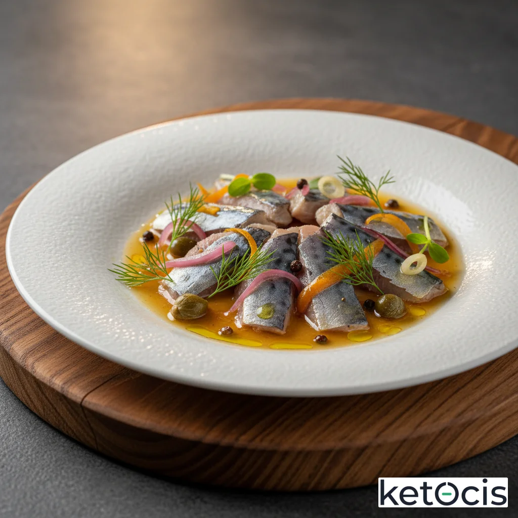 Bonito del norte en escabeche casero suave con presentación boutique