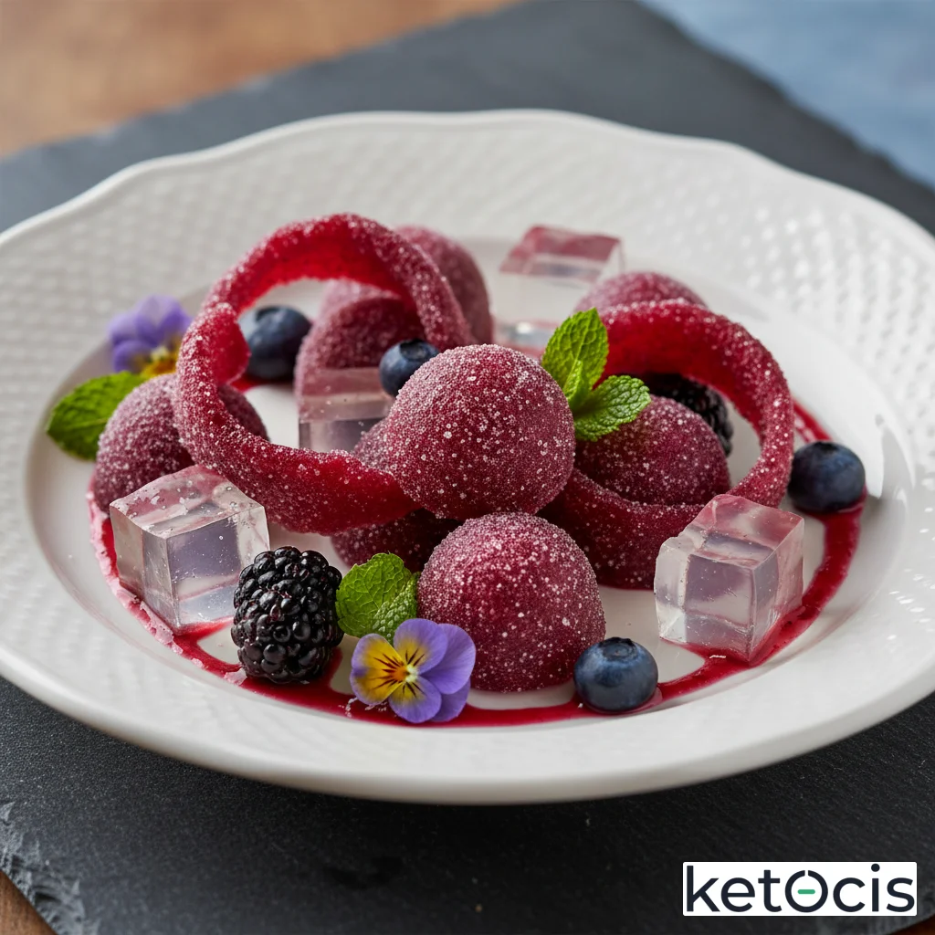 Gominolas keto de infusión de frutos del bosque y gelatina neutra pura