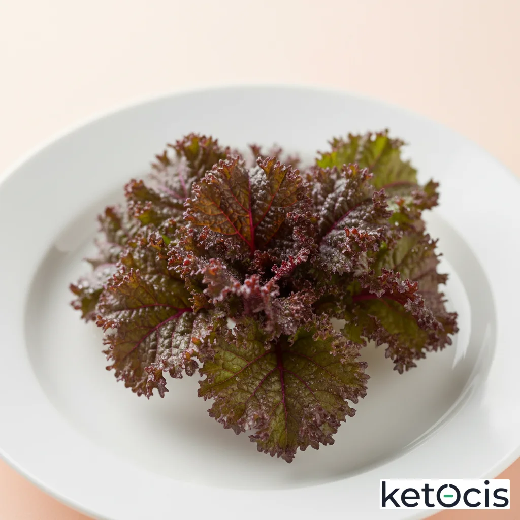 Hojas de Mostaza Roja: Ceto-Potencia, Cero Glucosa.